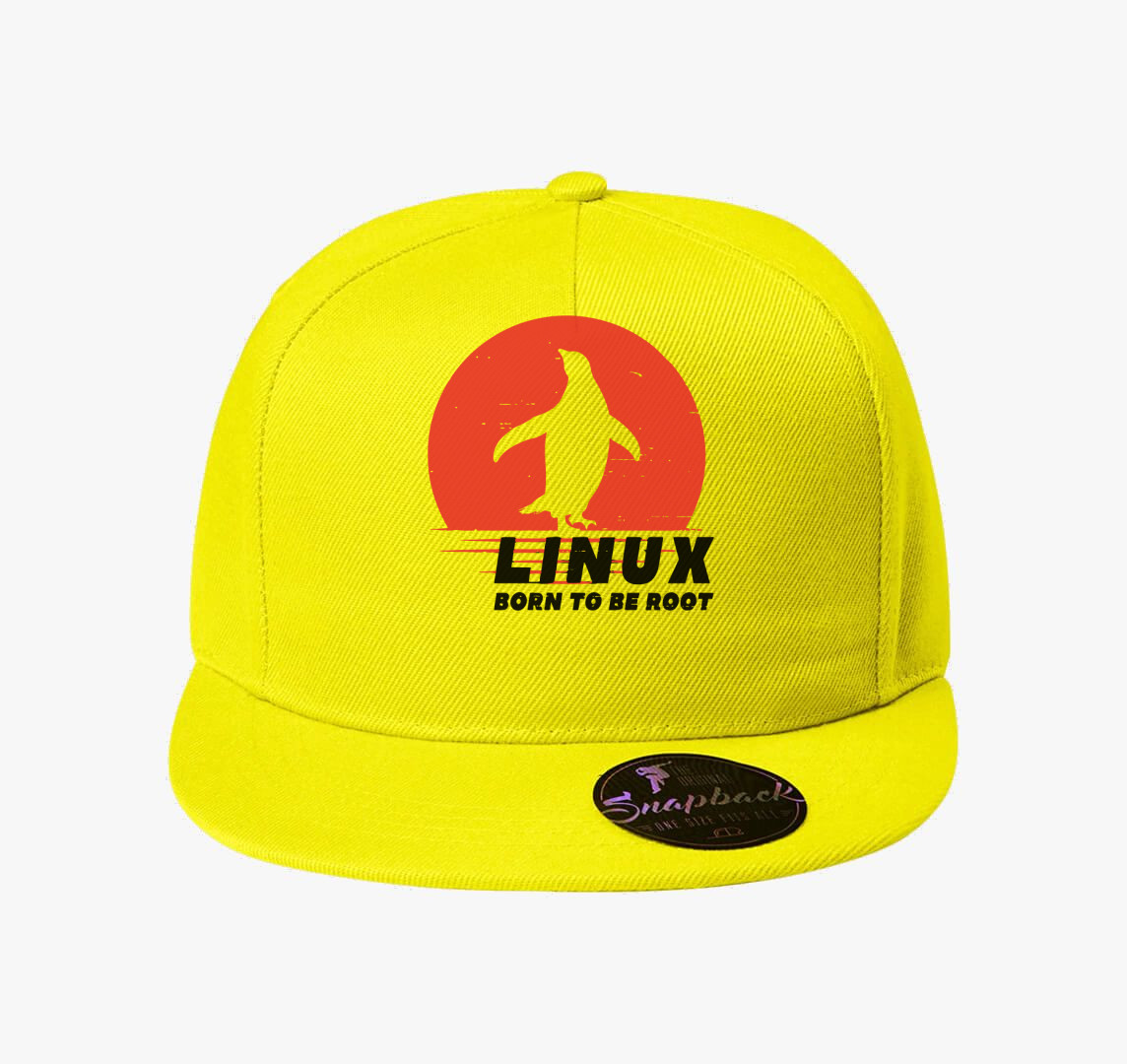 Linux born to be root baseball sapka — Citrom