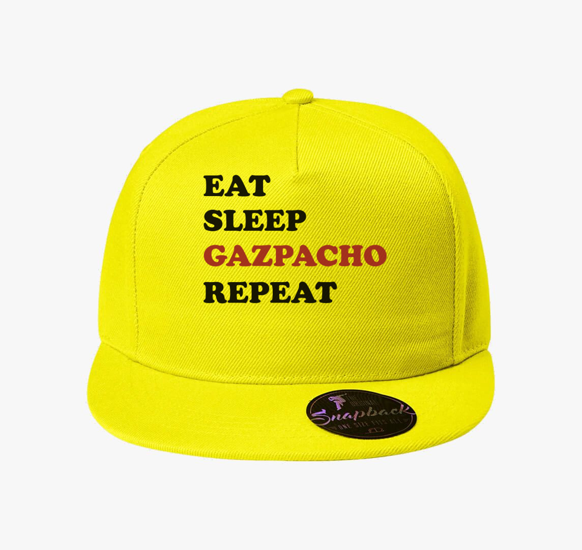 Eat Sleep Gazpacho baseball sapka — Citrom