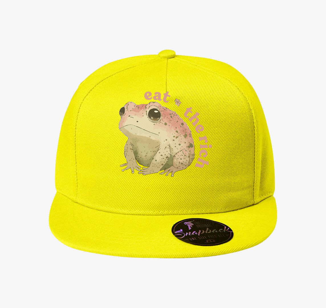 Eat the rich pink béka baseball sapka — Citrom