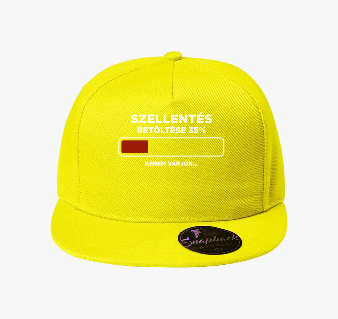 Szellentős Fingós  vicces baseball sapka — Citrom