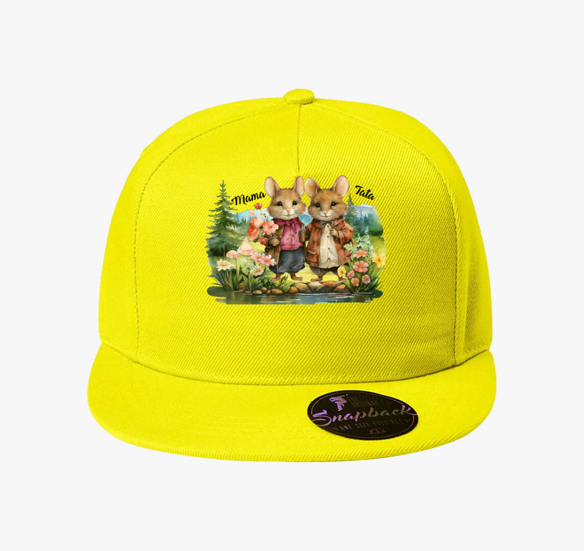 Szerelmes Egérkék baseball sapka — Citrom