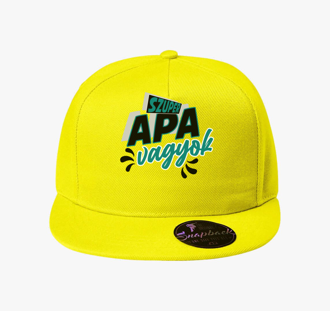 Szuper apa vagyok baseball sapka — Citrom