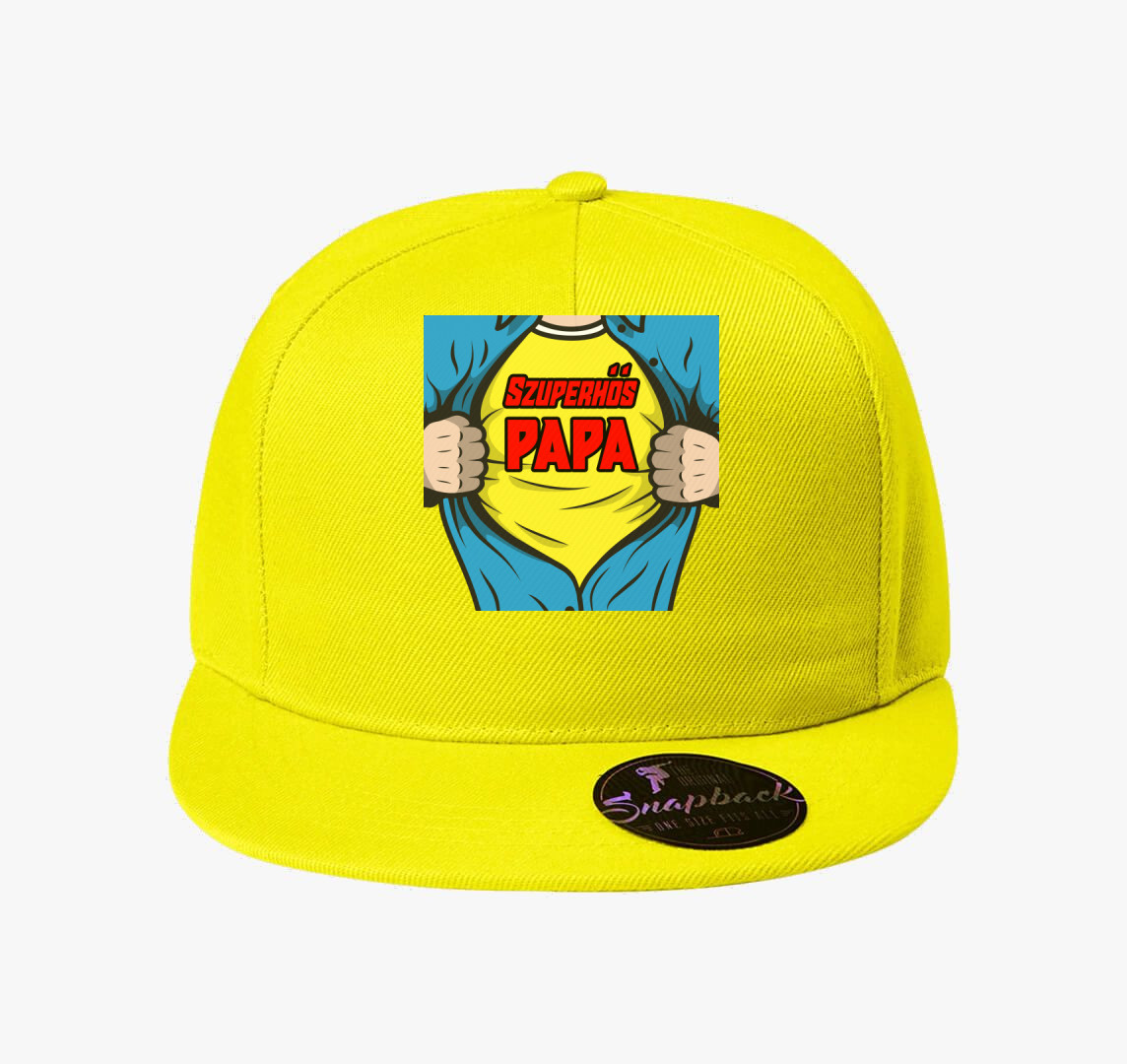 Szuperhős Papa baseball sapka — Citrom