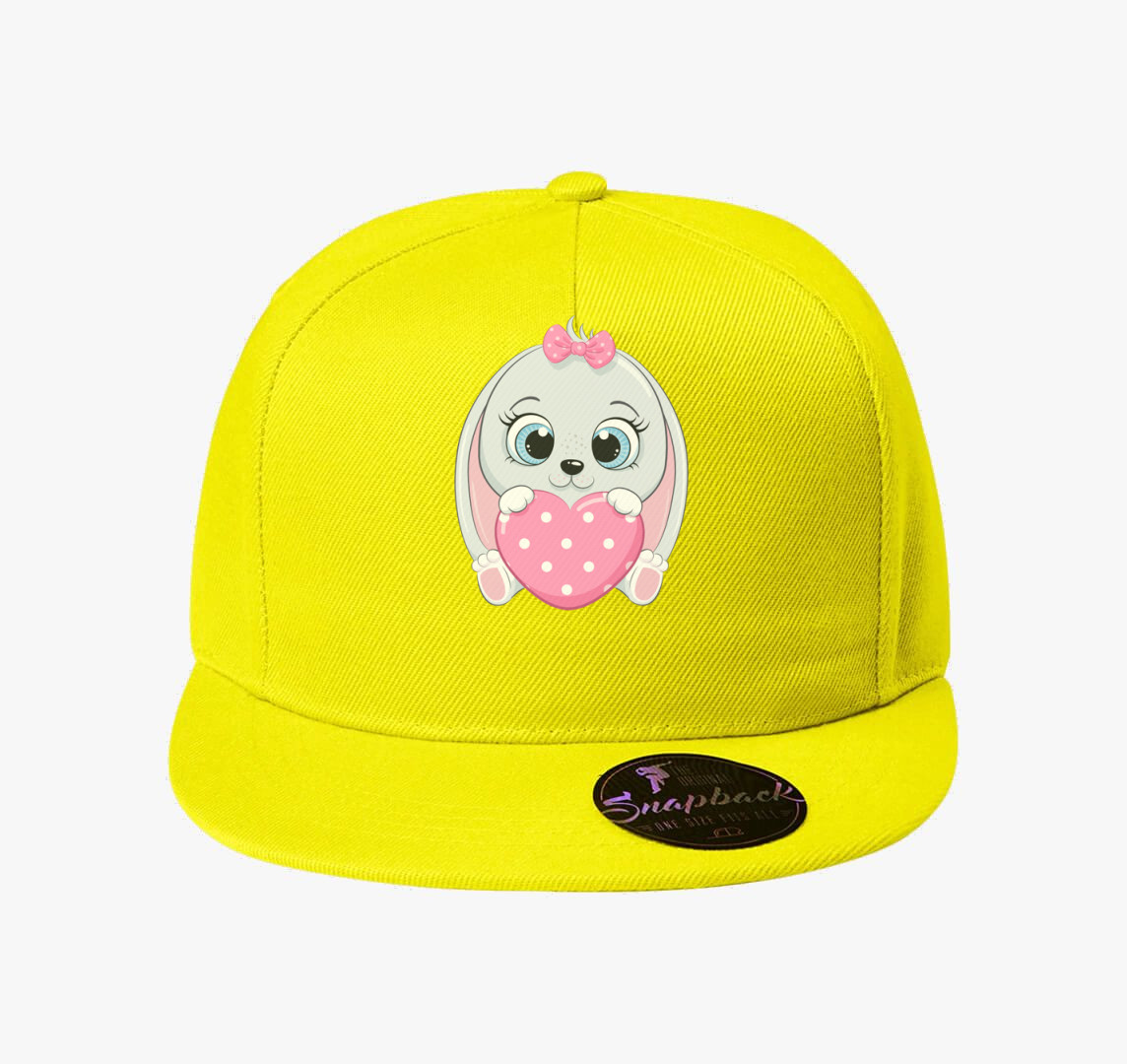Cuki nyuszis baseball sapka — Citrom