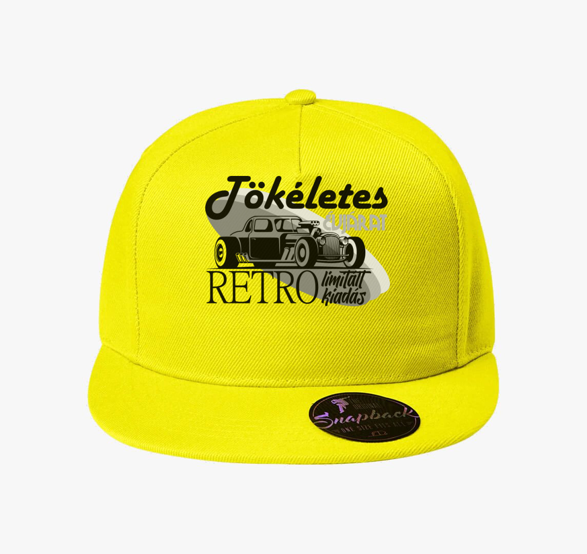 Retro tökéletes évjárat baseball sapka — Citrom