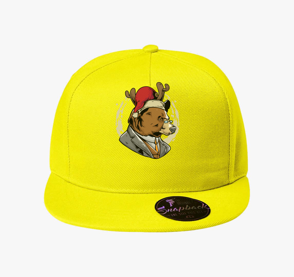Karácsonyi Medve baseball sapka — Citrom