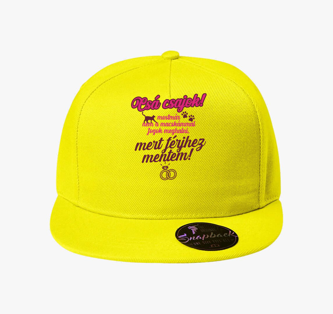 Csá csajok! - Menyasszony baseball sapka — Citrom