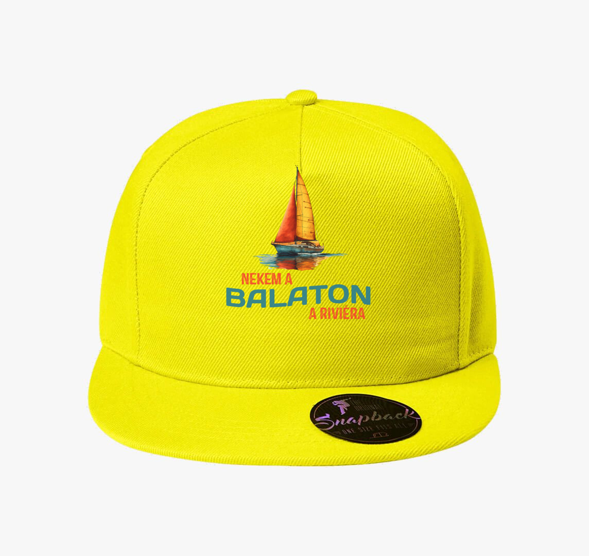 Nekem a Balaton a riviéra art baseball sapka — Citrom