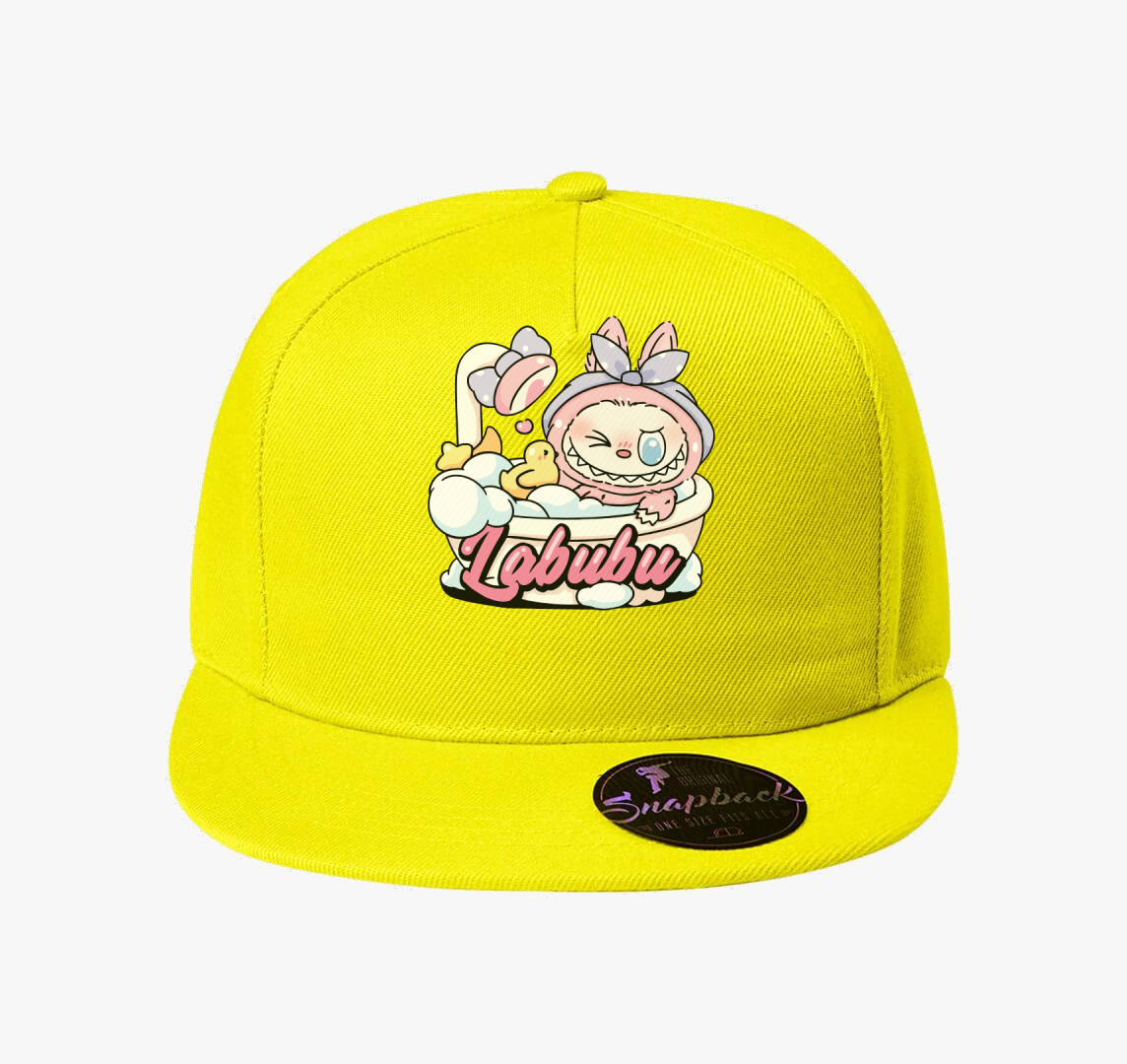 Habfürdős labubu baseball sapka — Citrom