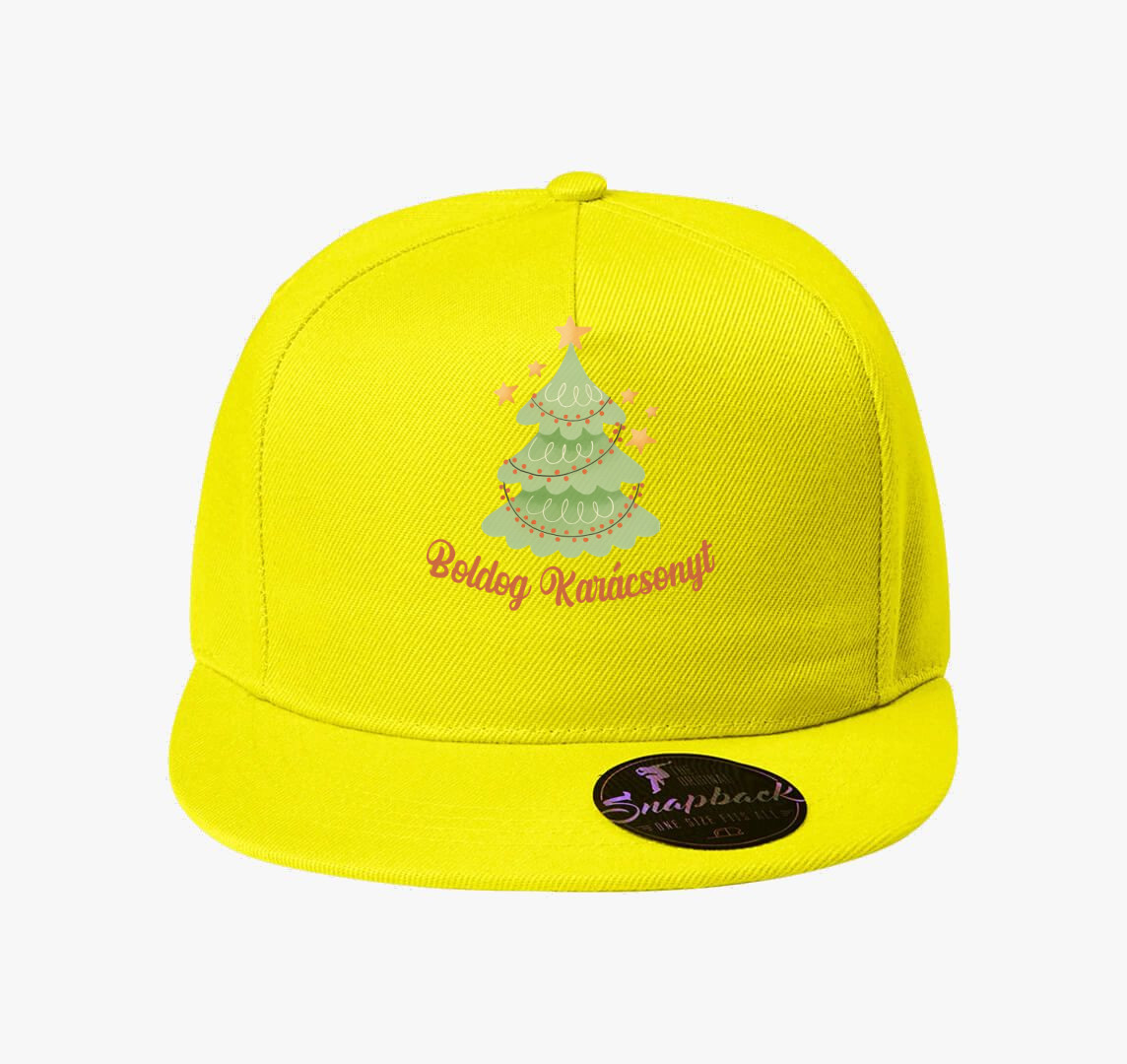 Boldog Karácsonyt Rajzos baseball sapka — Citrom