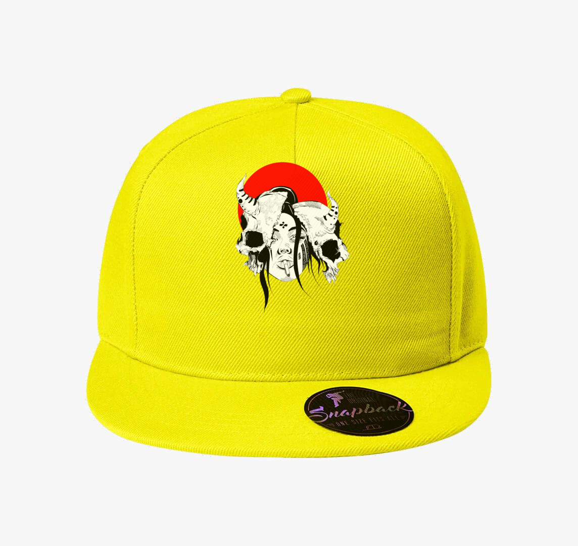 Japán női koponyás baseball sapka — Citrom