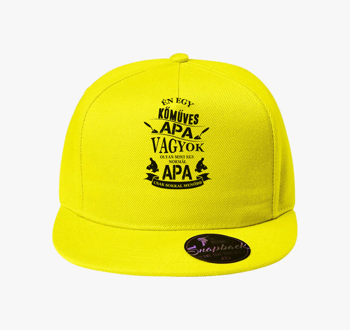 Kőműves apuka baseball sapka — Citrom