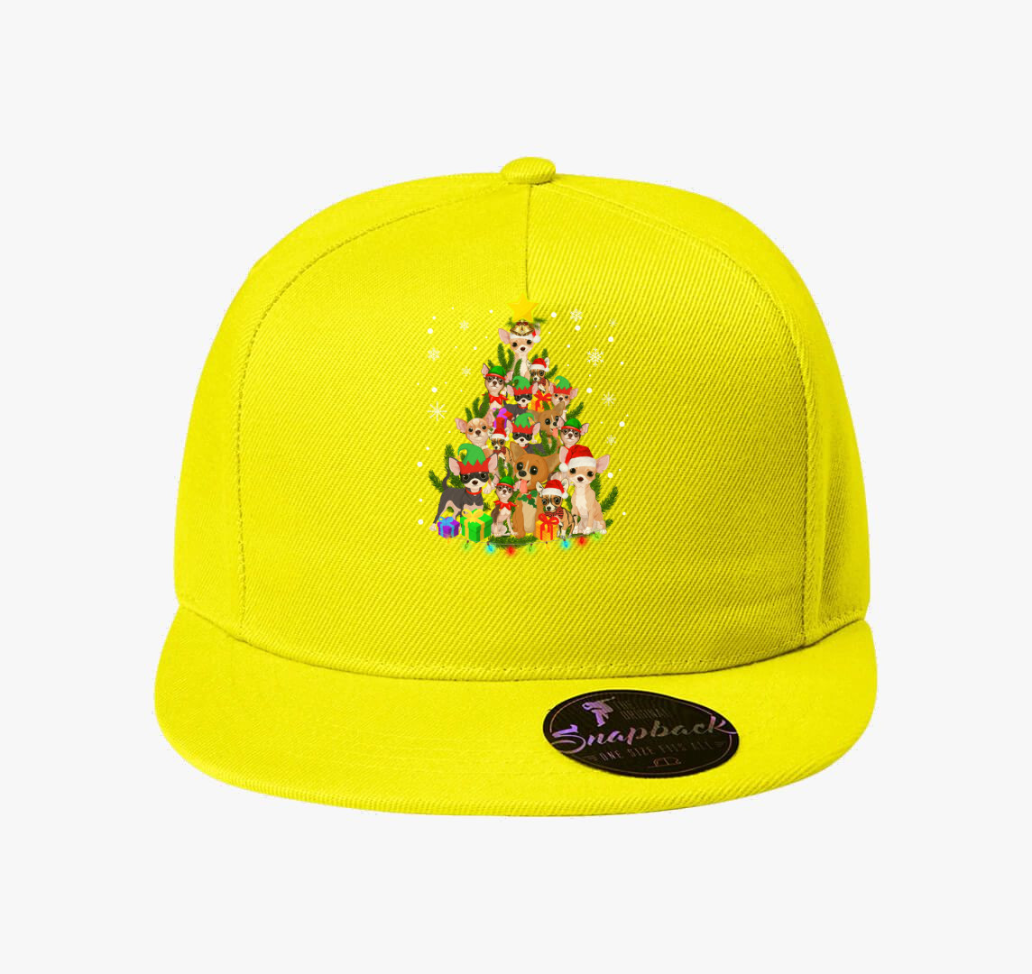 Chihuahua karácsonyfa baseball sapka — Citrom