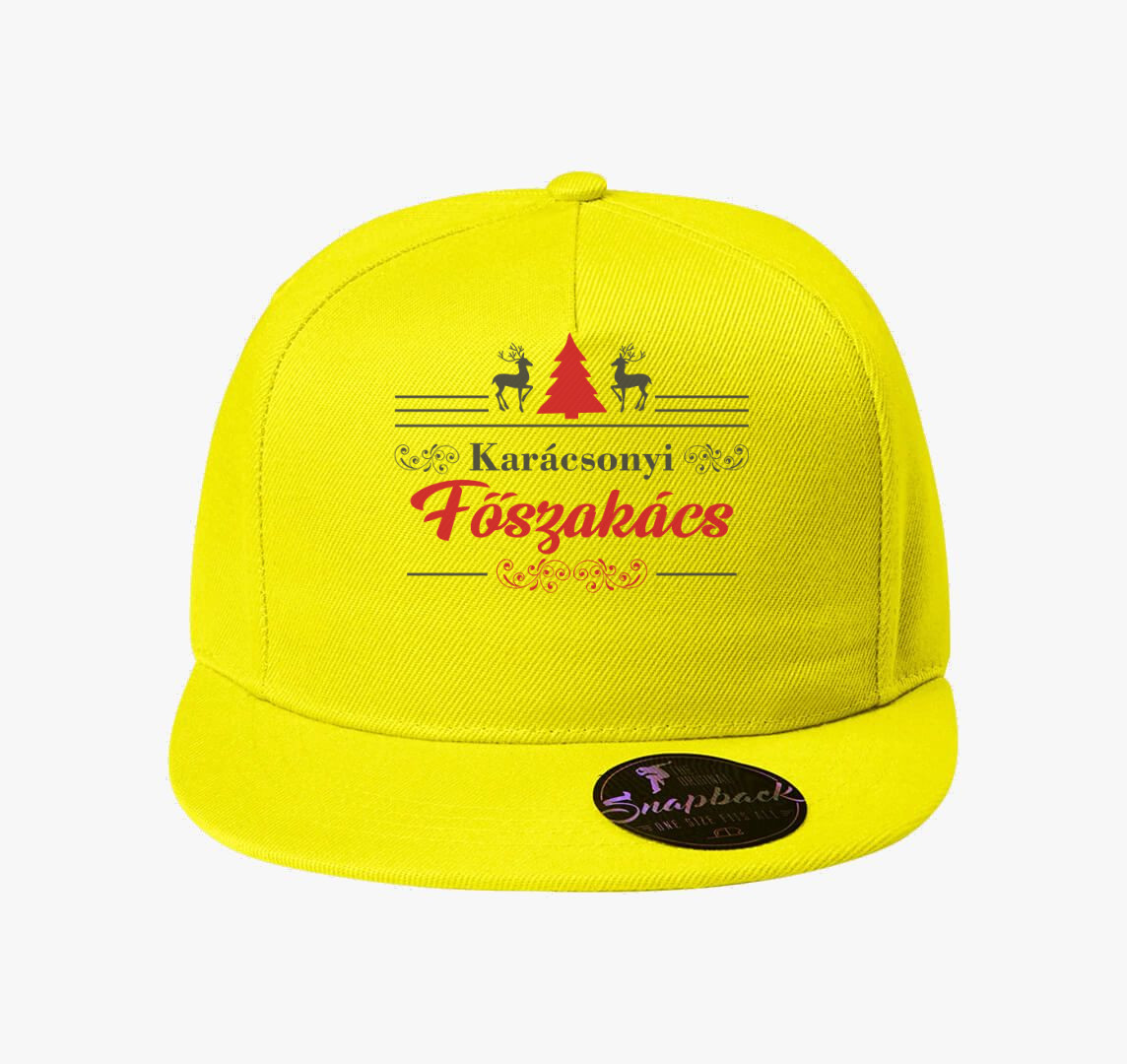 Karácsonyi főszakács baseball sapka — Citrom