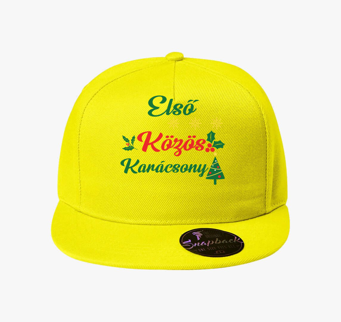 Első közös karácsony baseball sapka — Citrom