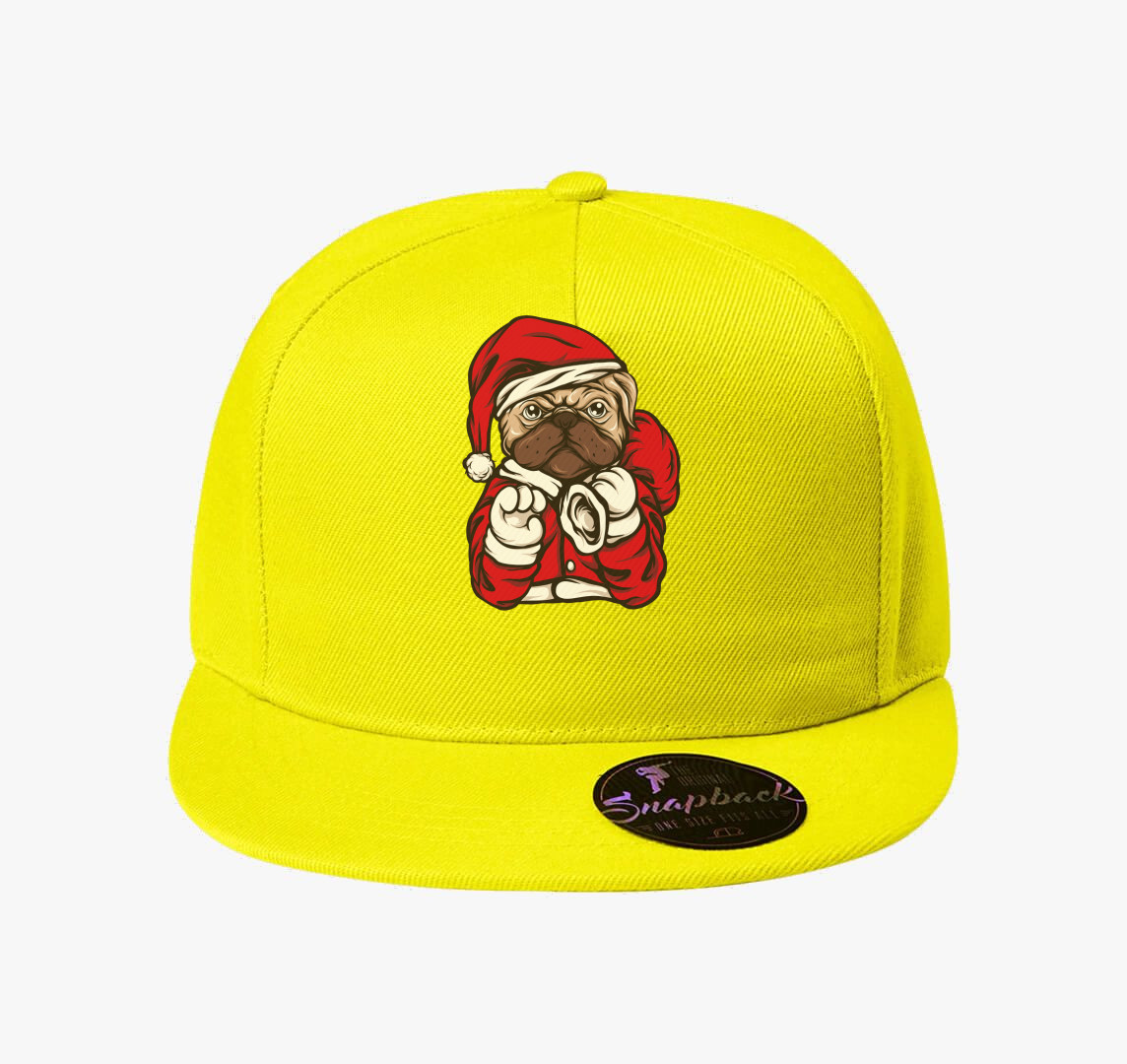 Mopszos mikulás baseball sapka — Citrom