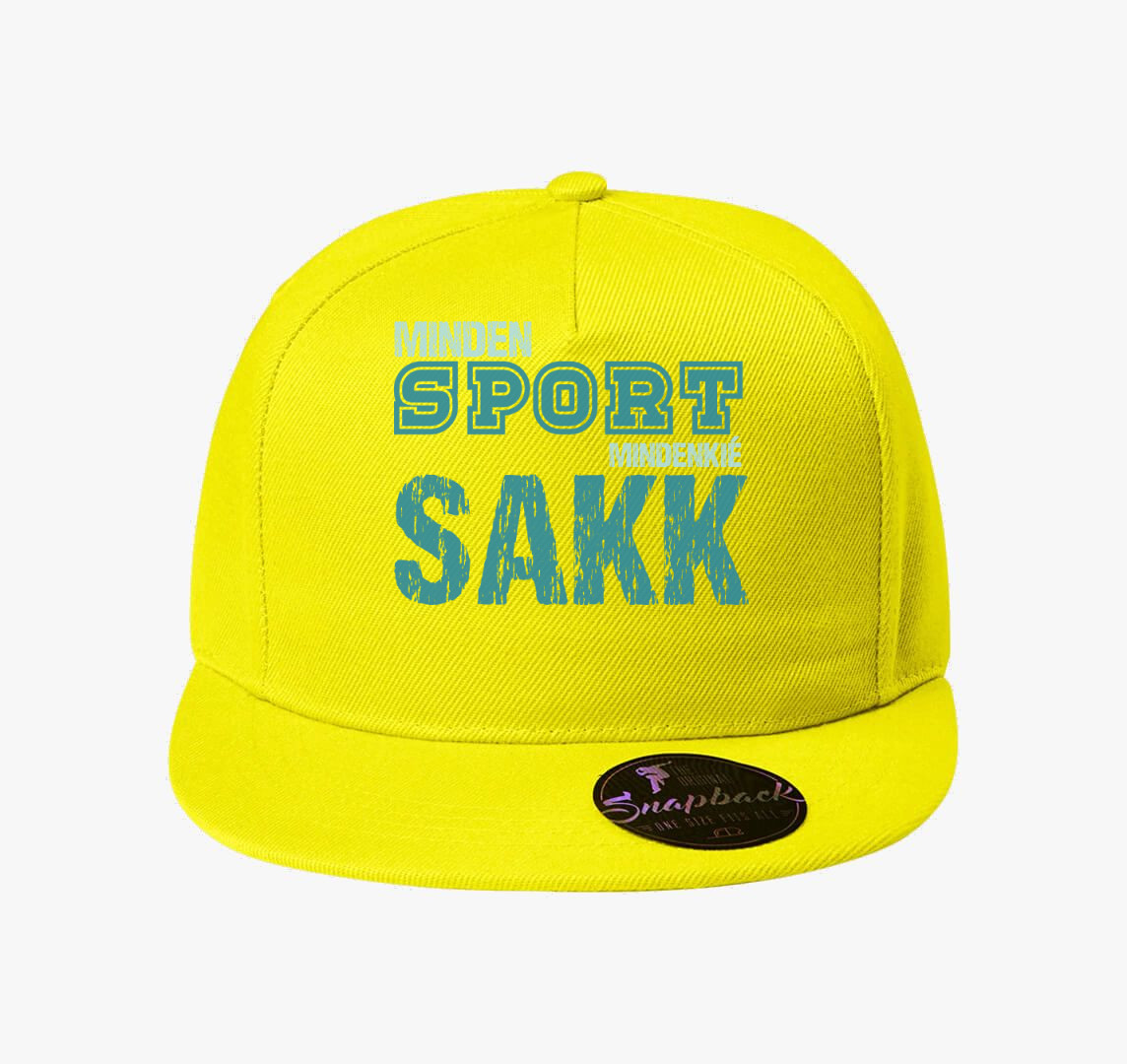 Minden sport sakk baseball sapka — Citrom