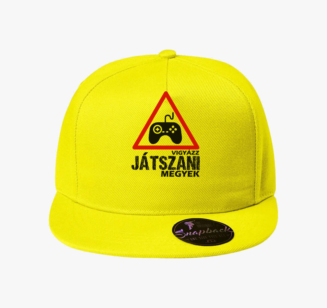 Vigyázz játszani megyek baseball sapka — Citrom