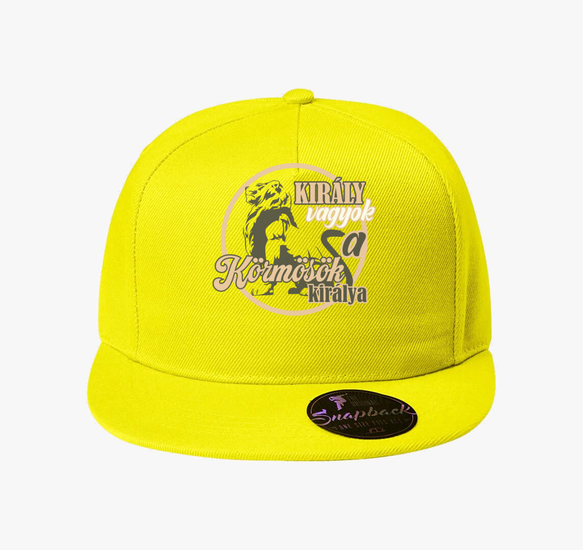 Király vagyok körmös baseball sapka — Citrom