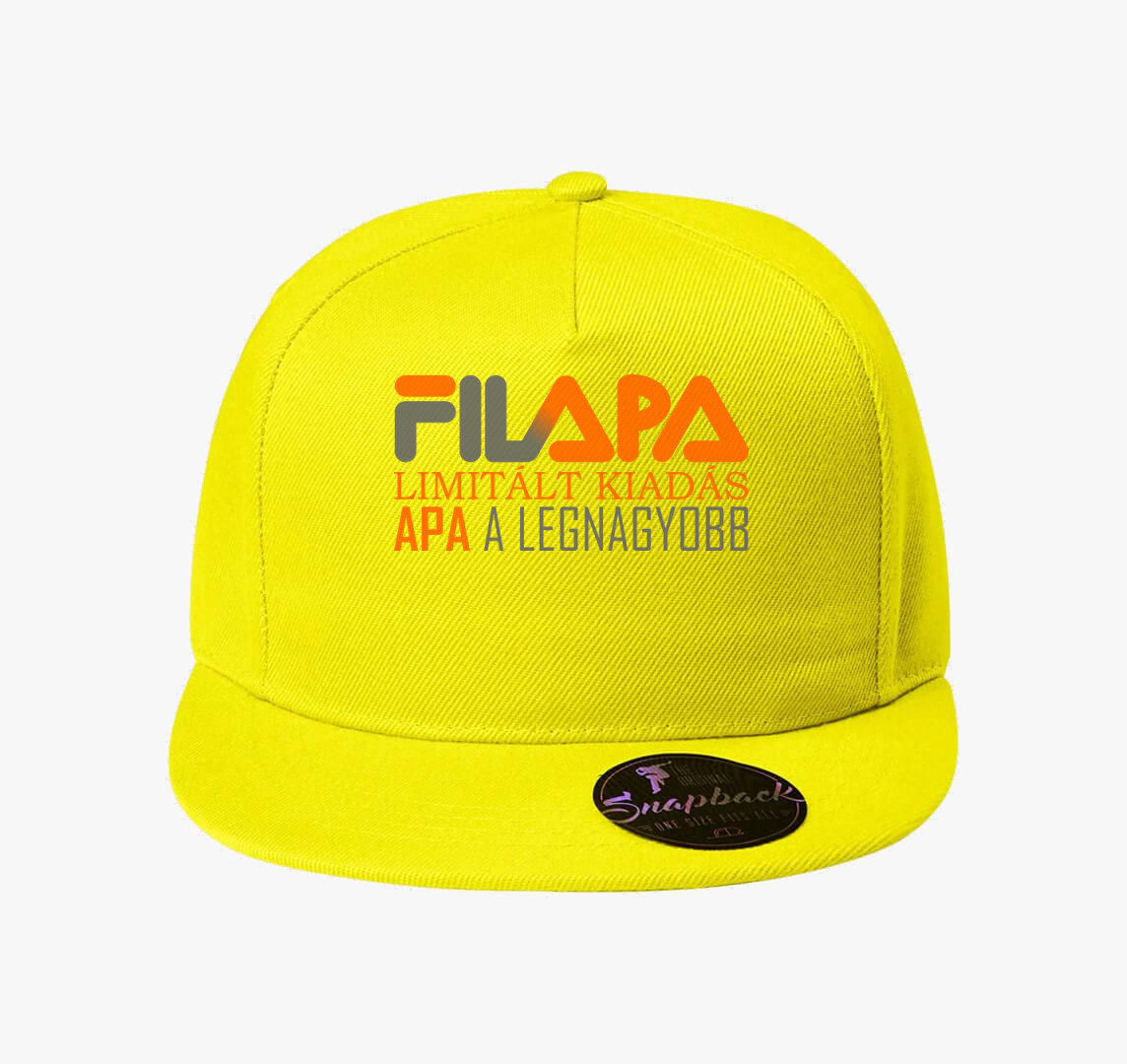 Apa fila feliratos baseball sapka — Citrom