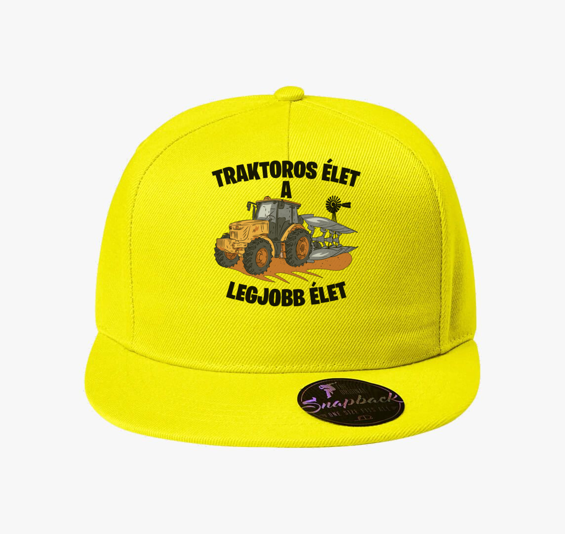 Traktoros élet a legjobb élet baseball sapka — Citrom