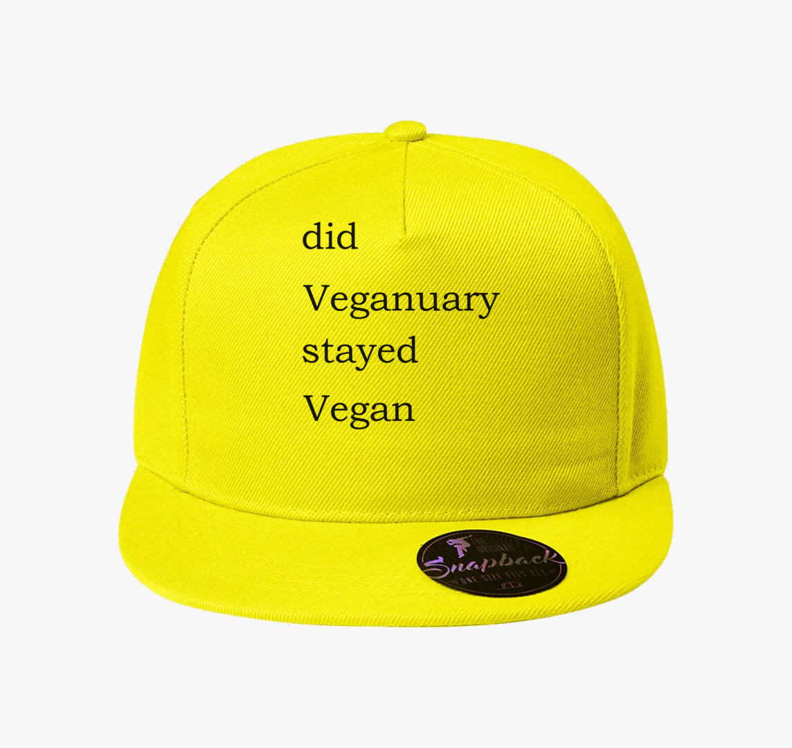Did Veganuary baseball sapka — Citrom