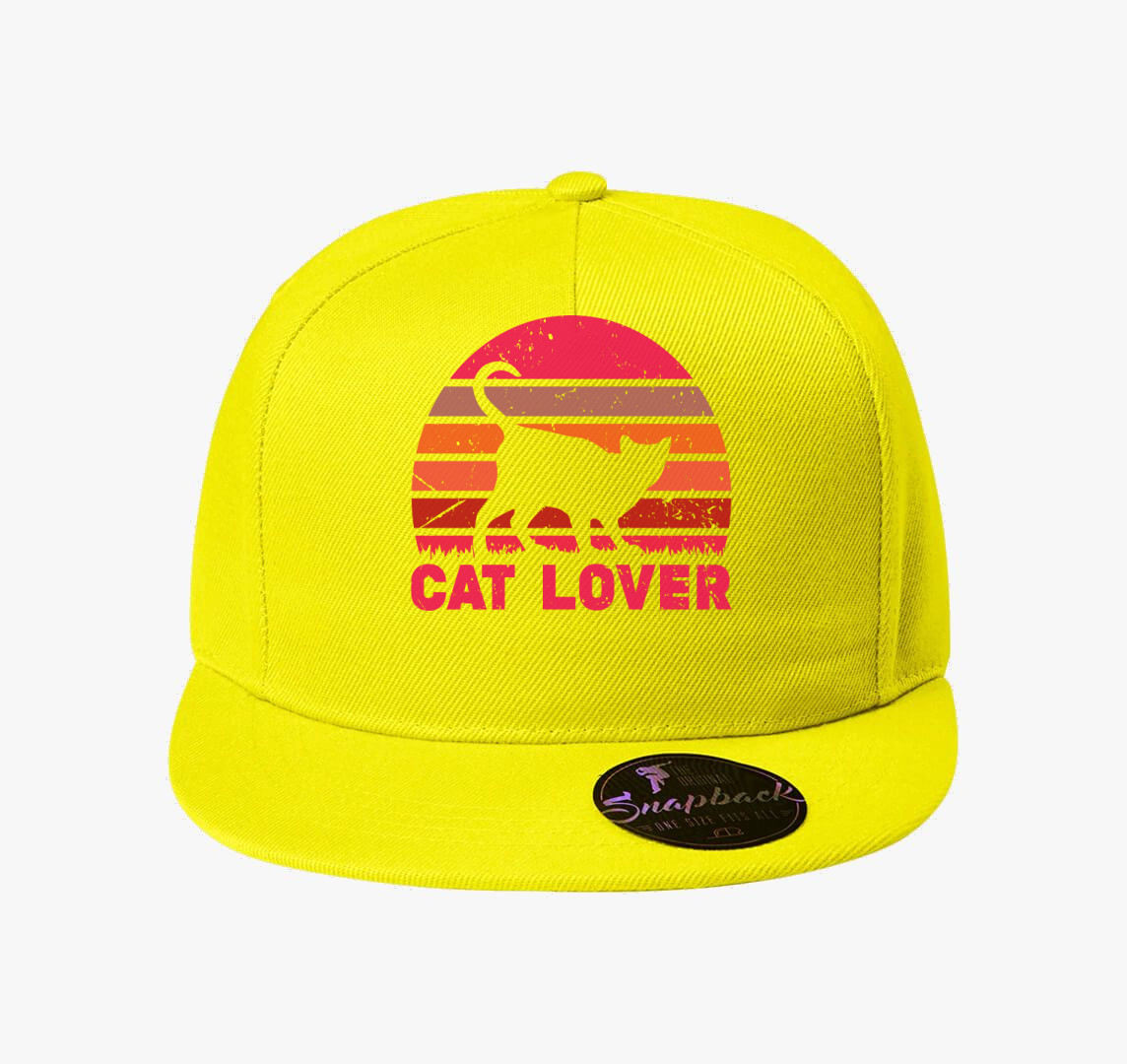 Cat lover baseball sapka — Citrom