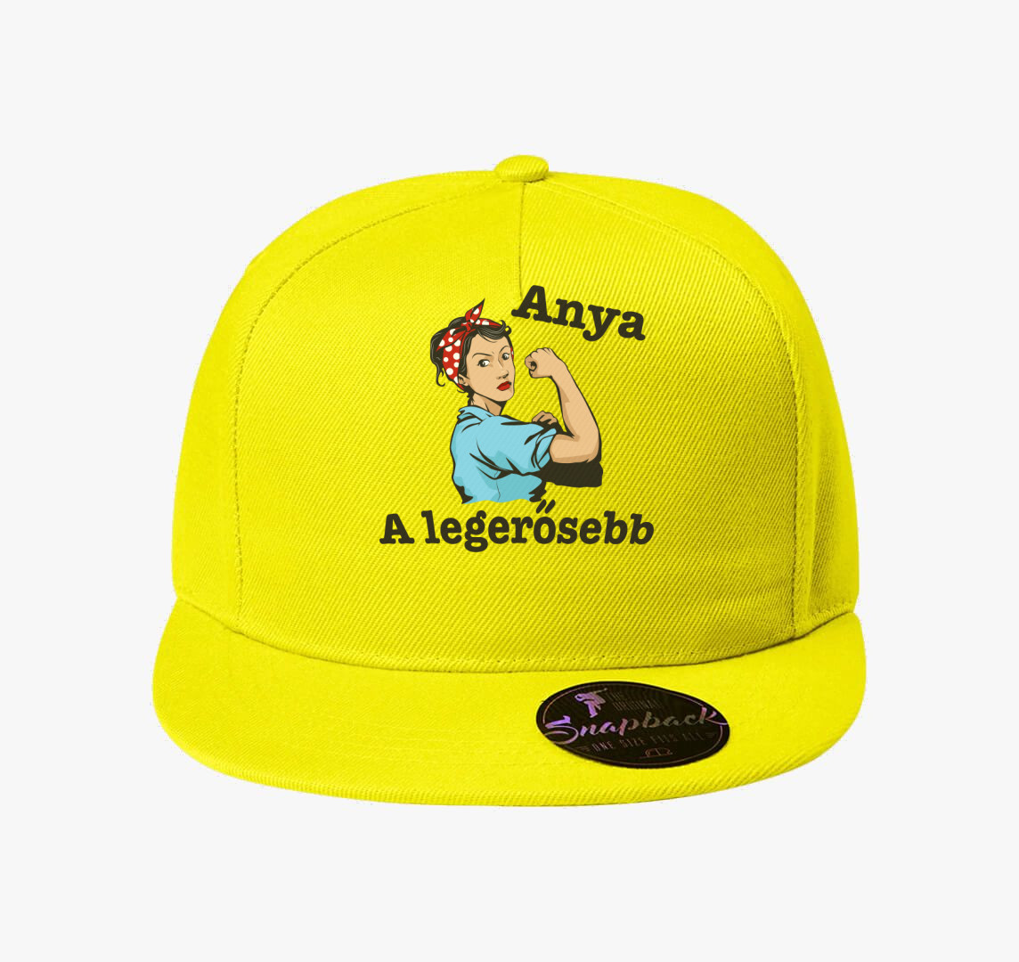 Anya a legerősebb anyáknak baseball sapka — Citrom