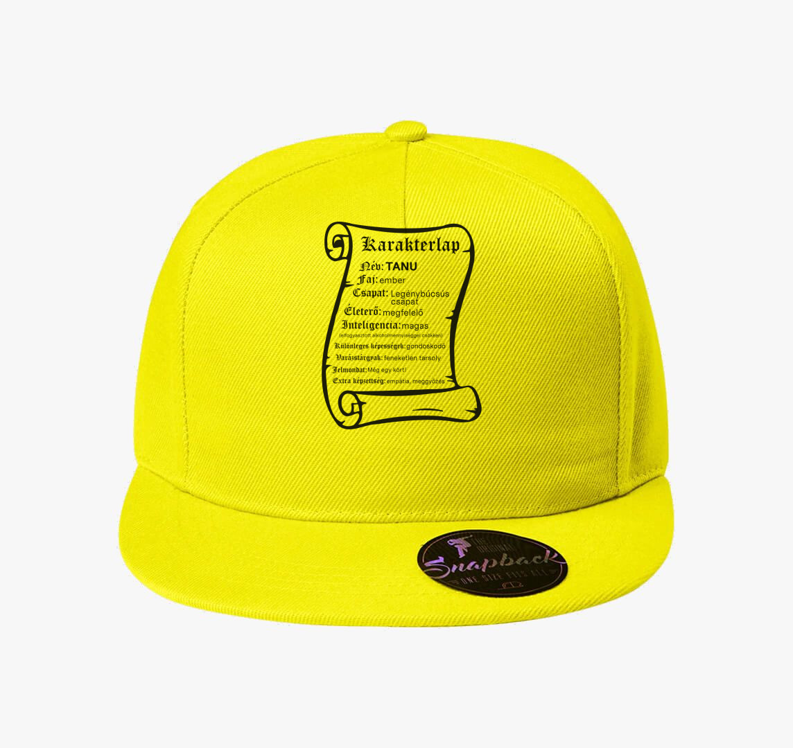Karakterlap tanu baseball sapka — Citrom
