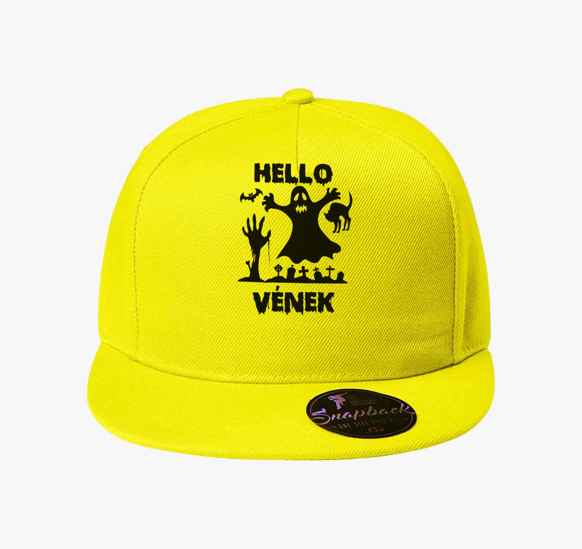Hello vének halloween baseball sapka — Citrom
