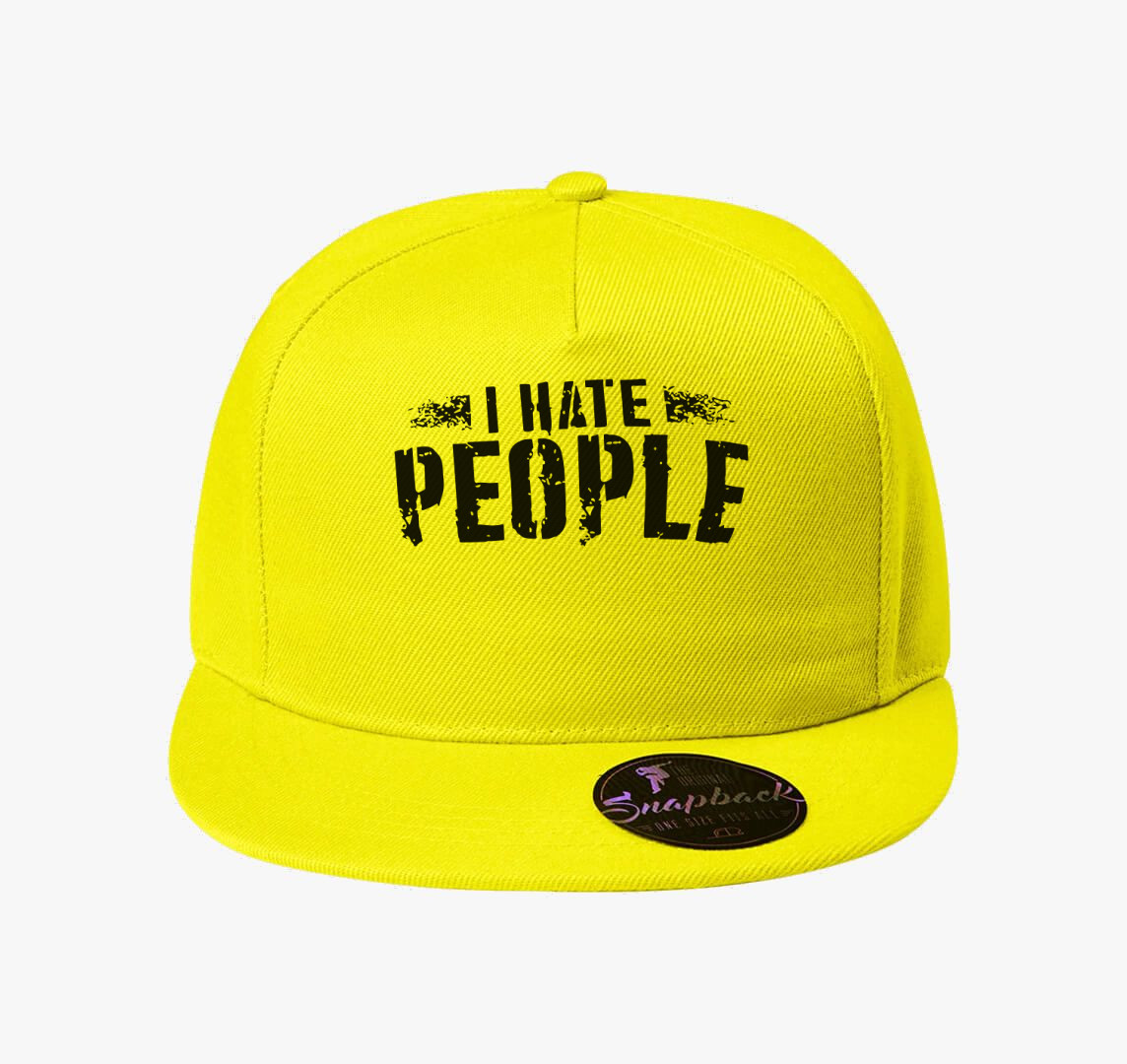 I hate people baseball sapka — Citrom