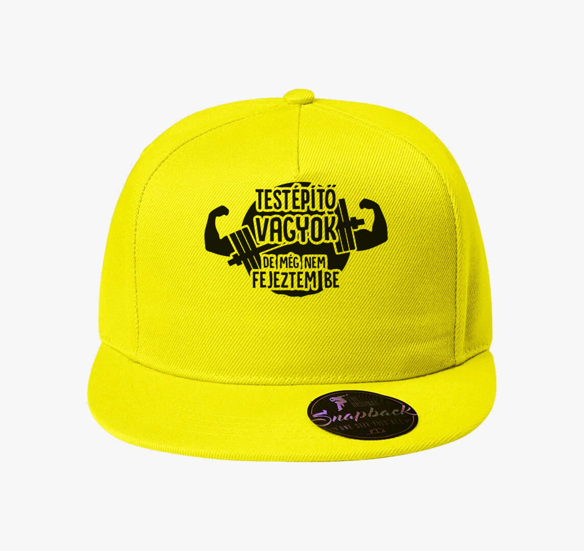 Testépítő vagyok baseball sapka — Citrom