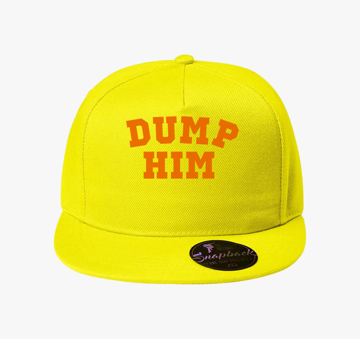 DUMP HIM orange baseball sapka — Citrom