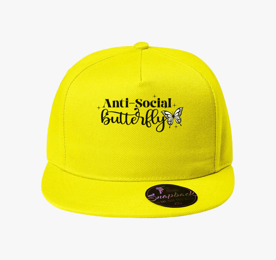 Antisocial butterfly baseball sapka — Citrom