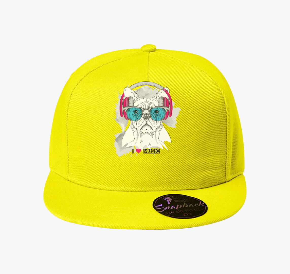 Frenchie music baseball sapka — Citrom
