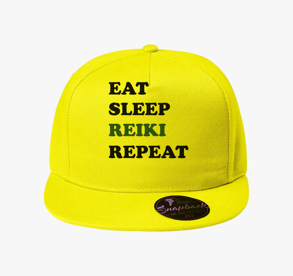 Reiki repeat baseball sapka — Citrom