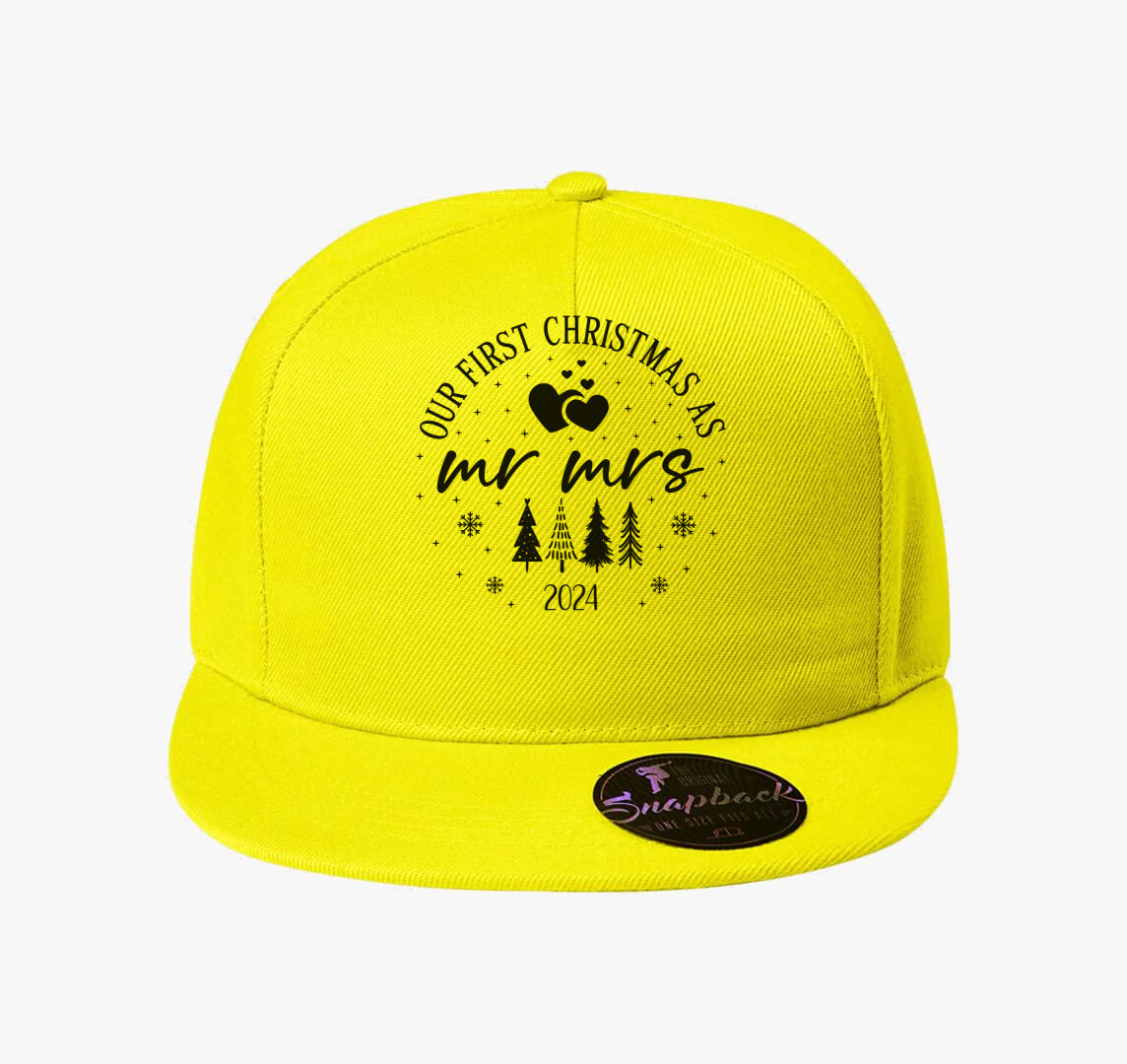 Xmas MR Mrs 2024 baseball sapka — Citrom