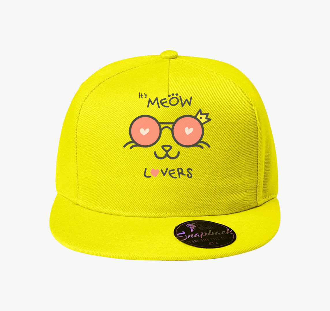 Macska imádós baseball sapka — Citrom