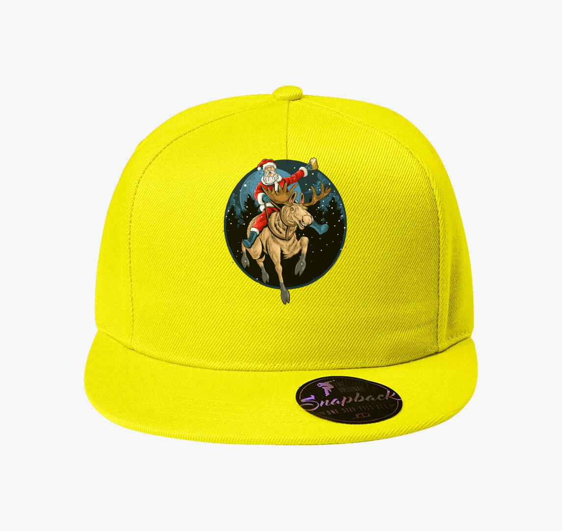 Menő Mikulás baseball sapka — Citrom