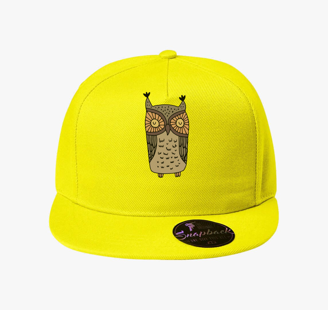 Szolid bagoly baseball sapka — Citrom