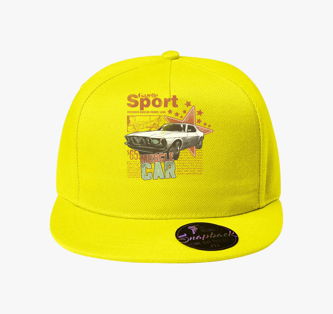 Retro izomautós baseball sapka — Citrom