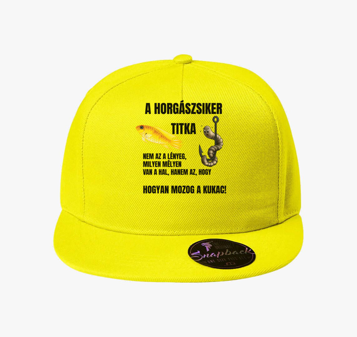Sikeres horgász baseball sapka — Citrom