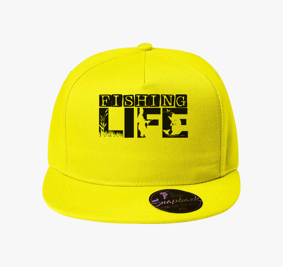 Fishing LIFE baseball sapka - Horgászat az élet! — Citrom
