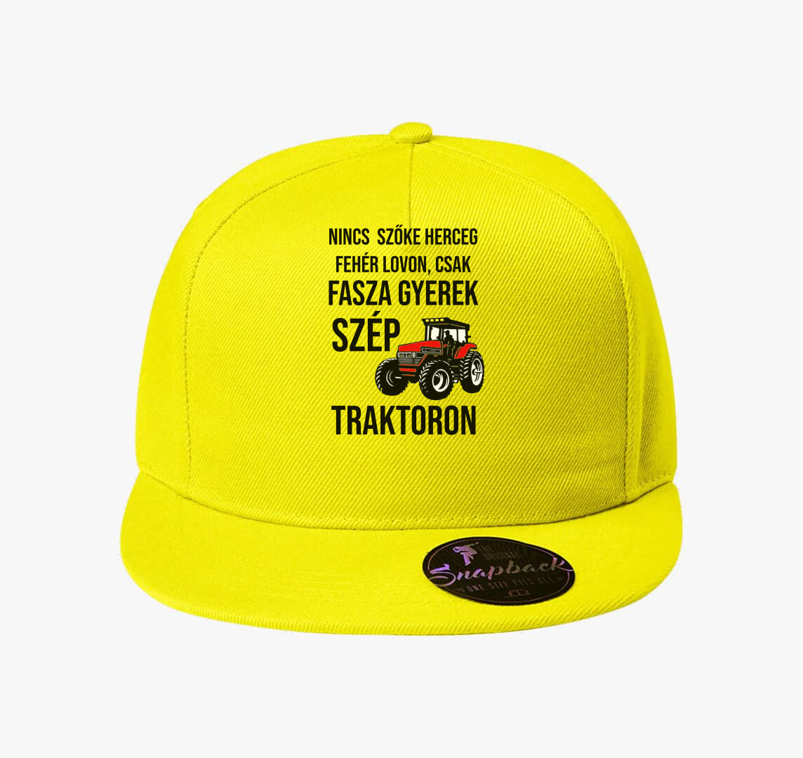 Traktoros faszagyerek baseball sapka — Citrom