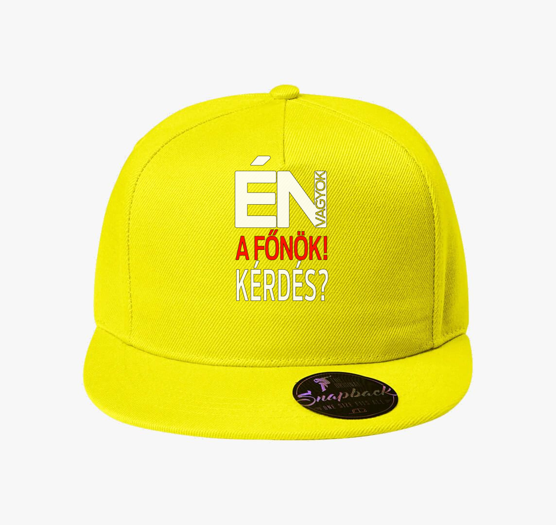 Én vagyok a főnök baseball sapka — Citrom