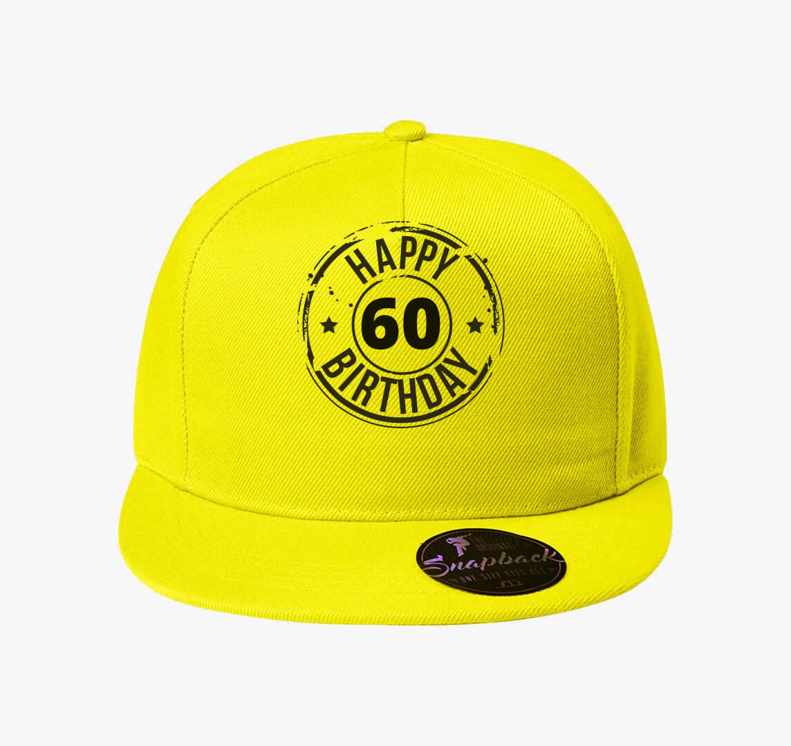 Happy Birthday baseball sapka  - Megadható Életkorral - — Citrom