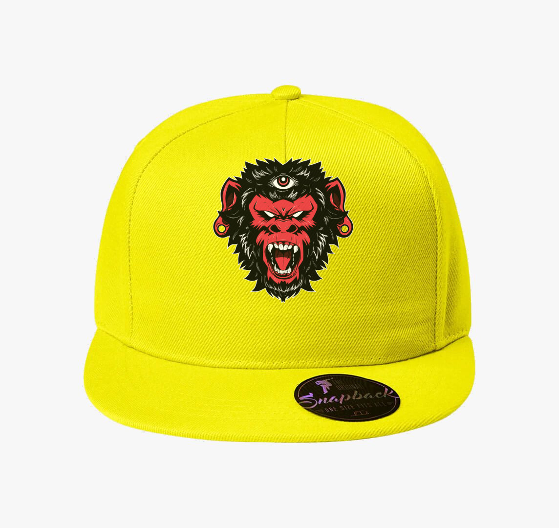 Red Monkey baseball sapka — Citrom