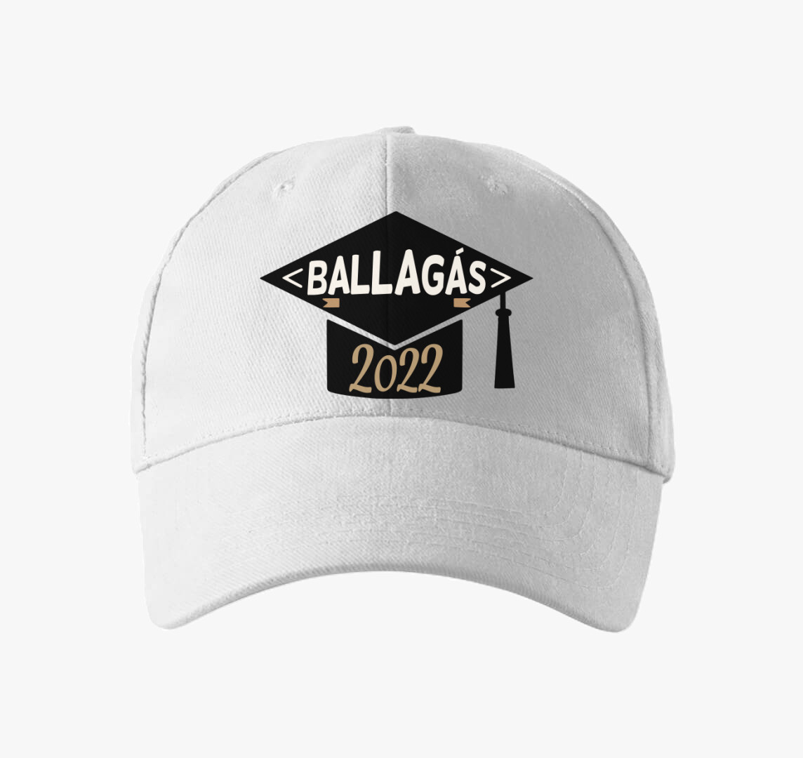 Ballagás 2022 diploma kalap baseball sapka — Fehér