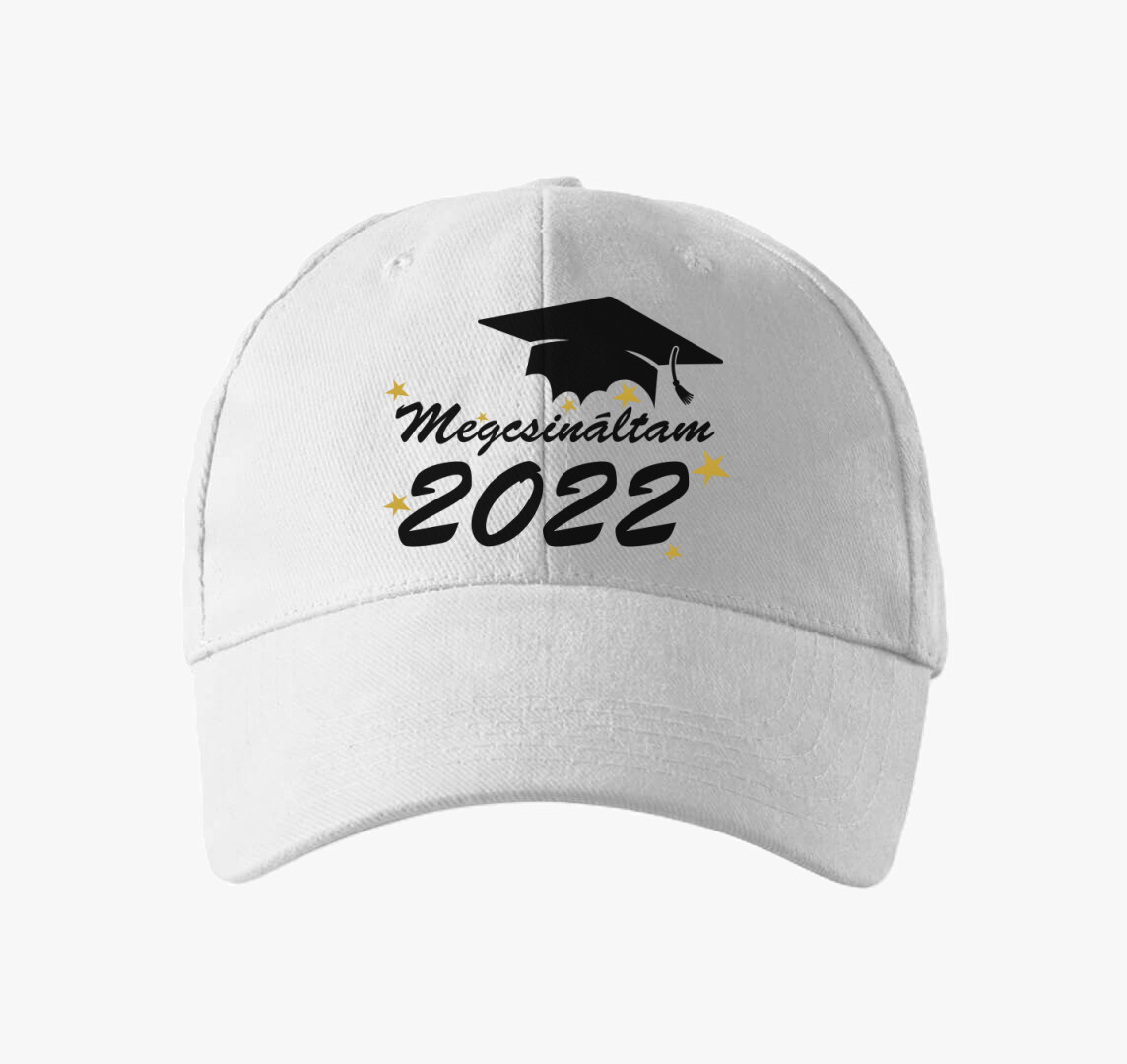 Megcsináltam 2022 ballagás baseball sapka — Fehér