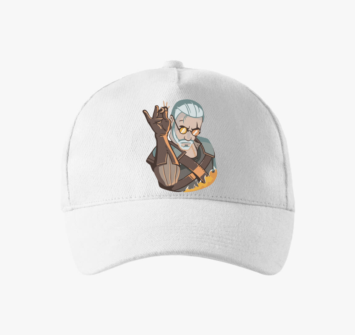 Witcher cook baseball sapka — Fehér